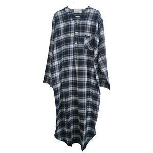 The Vermont‎ Country Store Unisex Cotton Flannel Night Shirt Large Pajamas